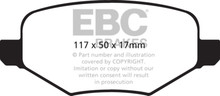 EBC 11-14 Ford Edge 2.0 Turbo Ultimax2 Rear Brake Pads - UD1377