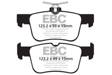 EBC 13+ Ford Fusion 1.6 Turbo Ultimax2 Rear Brake Pads - UD1665