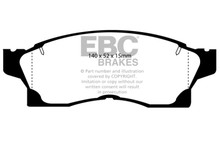 EBC 91-92 Toyota MR2 2.0 Turbo Ultimax2 Front Brake Pads - UD489