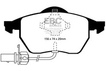 EBC 99-01 Audi A4 1.8 Turbo (B5) Ultimax2 Front Brake Pads - UD5551