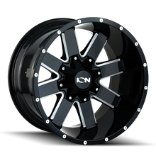 ION Type 141 17x9 / 5x114.3 BP / 18mm Offset / 87mm Hub Gloss Black Milled Wheel - 141-7956M18