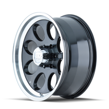 ION Type 171 18x9 / 5x127 BP / 0mm Offset / 83.82mm Hub Black/Machined Wheel - 171-8973B