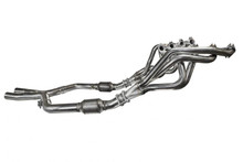 Kooks 05-10 Ford Mustang GT Manual 1 5/8in x 2 1/2in SS Long Tube Headers and OEM Catted SS X Pipe - 1131H020