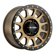 Method MR305 NV 17x8.5 0mm Offset 8x6.5 130.81mm CB Method Bronze/Black Street Loc Wheel - MR30578580900
