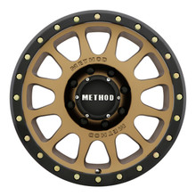 Method MR305 NV 17x8.5 0mm Offset 8x6.5 130.81mm CB Method Bronze/Black Street Loc Wheel - MR30578580900