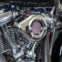 S&S Cycle 2017+ M8 Models Stealth Air Stinger Kit w/ Chrome Teardrop - 170-0717A