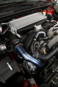 Torque Solution 2022+ Subaru WRX / 19-23 Subaru Ascent Titanium Top Mount Charge Pipe - Burnt Blue - TS-SU-812BU