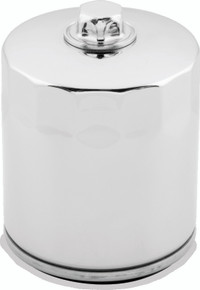 Twin Power M8 Chrome Oil Filter With Nut Replaces H-D 62700297 - 609986