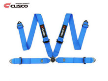 Cusco Universal 4 Point 3in Width Racing Harnesses - Blue - 00B CRH N4BL