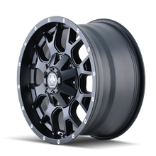 Mayhem 8015 Warrior 20x9 / 5x127 BP / 0mm Offset / 87mm Hub Matte Black Wheel - 8015-2952MB