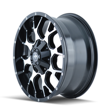 Mayhem 8015 Warrior 18x9 / 8x180 BP / 18mm Offset / 124.1mm Hub Black/Machined Face Wheel - 8015-8978B18