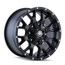 Mayhem 8015 Warrior 18x9 / 8x180 BP / -12mm Offset / 124.1mm Hub Matte Black Wheel - 8015-8978MB