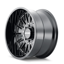 Mayhem 8114 Utopia 22x12 / 6x139.7 BP / -44mm Offset / 106mm Hub Black w/ Milled Spokes Wheel - 8114-22283BM