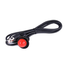 Rugged Radios Hole Mount Push to Talk Cable (PTT) with 48 Straight Cord for Intercoms - PTT-HM-SC