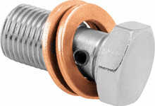 Twin Power Chrome Brake Fitting 7/16 Inch Banjo Bolt - 035958