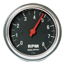 Autometer Traditional Chrome 3-3/8in 8K RPM In Dash Tachometer - 2499