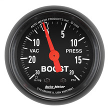 Autometer Z Series 52mm 20 PSI Mechanical Boost Vacumm Gauge - 2601