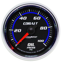 Autometer Cobalt 52mm 100 PSI Mechanical Oil Pressure Gauge - 6121