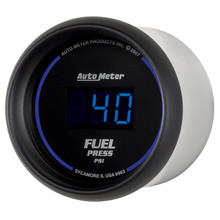Autometer 52.4mm 1-100 PSI Black Digital Fuel Pressure Gauge - 6963