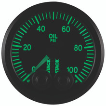 Autometer Stack Instruments Pro Control 52mm 0-100 PSI Oil Pressure Gauge - Black (1/8in NPTF Male) - ST3502