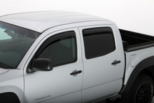 AVS 05-15 Toyota Tacoma Double Cab Ventvisor In-Channel Front & Rear Window Deflectors 4pc - Smoke - 194056