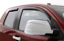 AVS 07-18 Toyota Tundra Double Cab Ventvisor In-Channel Front & Rear Window Deflectors 4pc - Smoke - 194761