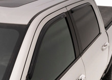 AVS 16-18 Nissan Titan XD Crew Cab Ventvisor In-Channel Front & Rear Window Deflectors 4pc - Smoke - 194977