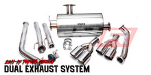 Weapon R 11-17 Toyota Sienna 3.5L Axle Back Exhaust w/Straight Cut Tips - 953-600-101