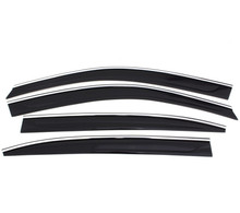 AVS 15-19 GMC Yukon XL/15-19 Chevrolet Suburban Ventvisor Low Profile Window Deflectors 4pc - Chrome - 794082