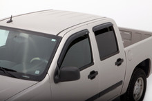 AVS 04-12 Chevy Colorado Crew Cab Ventvisor Outside Mount Window Deflectors 4pc - Smoke - 94133