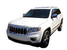 AVS 11-18 Jeep Grand Cherokee Ventvisor Outside Mount Window Deflectors 4pc - Smoke - 94252