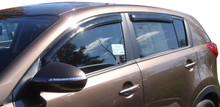 AVS 11-16 Kia Sportage Ventvisor Outside Mount Window Deflectors 4pc - Smoke - 94652