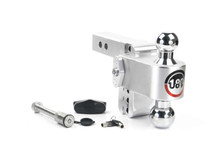 Weigh Safe 180 Hitch 4in Drop Hitch & 2in Shank (10K/12.5K GTWR) w/WS05 - Aluminum - CTB4-2-KA