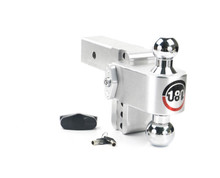 Weigh Safe 180 Hitch 4in Drop Hitch & 2.5in Shank (10K/18.5K GTWR) - Aluminum - CTB4-2.5