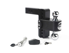 Weigh Safe 180 Hitch 6in Drop Hitch & 2in Shank (10K/12.5K GTWR) w/WS05 - Black Cerakote - CTB6-2-KA-CER-BLA