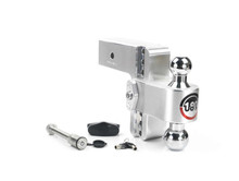 Weigh Safe 180 Hitch 6in Drop Hitch & 3in Shank (10K/21K GTWR) w/WS05 - Aluminum - CTB6-3-KA