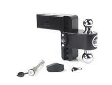 Weigh Safe 180 Hitch 6in Drop Hitch & 3in Shank (10K/21K GTWR) w/WS05 - Black Cerakote - CTB6-3-KA-CER-BLA