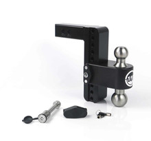 Weigh Safe 180 Hitch 8in Drop Hitch & 2in Shank (10K/12.5K GTWR) w/WS05 - Black Cerakote - LTB8-2-KA-CER-BLA