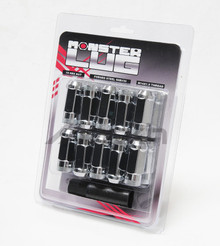 Wheel Mate Monster Open End Lug Nut Set of 20 - Chrome 1/2in - 33004C