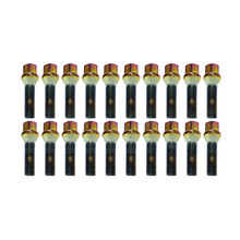 Wheel Mate Mevius 17 Hex Lug Bolt Set of 20 - Chrome Neon 14x1.25 40mm Cone 60 DEG TAP - 40592N