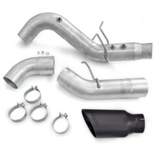 Banks Power 20-23 Chevy/GMC Duramax DRW Crew Cab 5.0in Monster Exhaust w/ Black Tip - 49809-B
