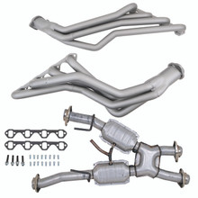 BBK 79-93 Ford Mustang 5.0L 1-5/8 Long Tube Headers w/High Flow Catted X-Pipe (Ti Ceramic) - 15312