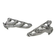 BBK 87-95 Ford F150 Truck 5.0 302 Shorty Unequal Length Exhaust Headers - 1-5/8 Silver Ceramic - 35100