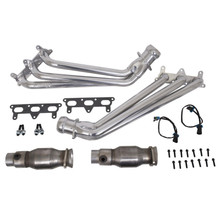 BBK 10-11 Camaro V6 Long Tube Exhaust Headers With Converters - 1-5/8 Silver Ceramic - 40410