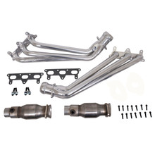 BBK 10-11 Camaro V6 Long Tube Exhaust Headers With Converters - 1-5/8 Silver Ceramic - 40410