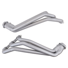 BBK 05-10 Dodge Challenger V6 Long Tube Exhaust Headers And Y Pipe And Converters - 1-5/8 Chrome - 4055