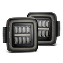 AlphaRex 18-23 Jeep Wrangler JL NOVA Prismatic LED Taillights Alpha-Black - 602010
