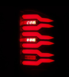 AlphaRex 07-14 Chevrolet Silverado 1500/2500HD/3500HD Luxx-Series LED Tail Lights Black/Red - 620000