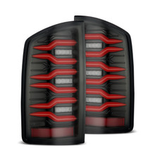 AlphaRex 02-06 Dodge Ram1500 + 03-06 Dodge Ram2500/3500 Luxx-Series LED Tail Lights (Pair) Black/Red - 641030