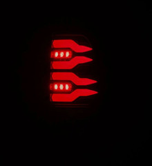 AlphaRex 97-03 Ford F150 / 99-16 Ford F250/F350/F450/F550 LUXX-Series LED Tail Lights - Black/Red - 658003